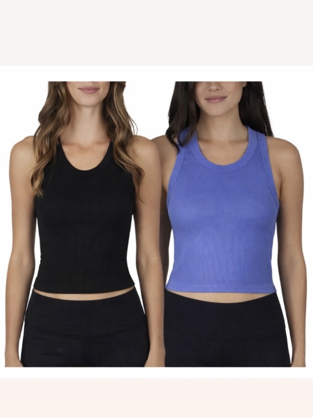 2-Pack Reflex Ribbed Racerback Tanks Medium - Picture 2 of 8